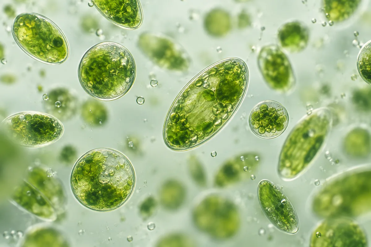 Representative microalgae illustration